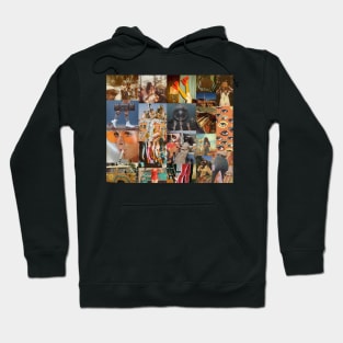 vintage 70s aesthetic collage Hoodie